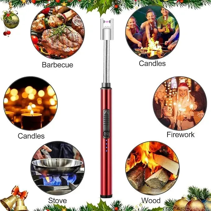Rechargeable Electric USB ARC Lighter – 360° Flexible Long Neck LED Lighter