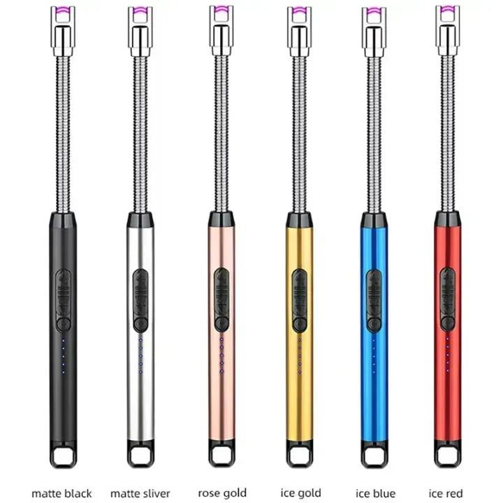 Rechargeable Electric USB ARC Lighter – 360° Flexible Long Neck LED Lighter
