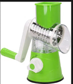 3-in-1 Manual Tabletop Drum Cheese Grater – Rotary Vegetable Slicer & Shredder