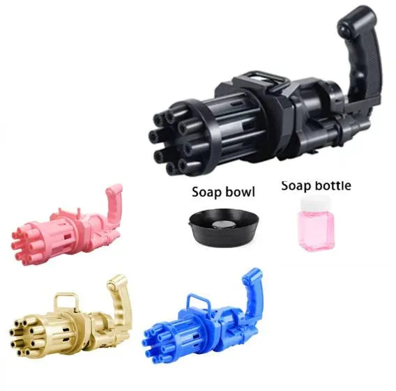 8-Hole Electric Bubble Gun Bubble Blaster Toy for  Kid