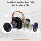 🎤 K12 Mini Portable Karaoke Machine – Bluetooth 5.3 PA Speaker System