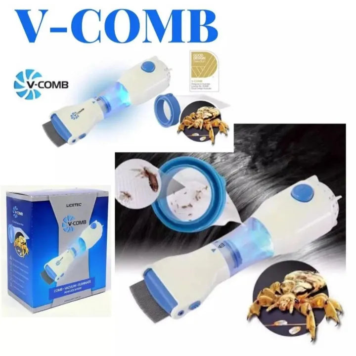 V-Comb Electronic Lice Removal Comb – Safe & Chemical-Free