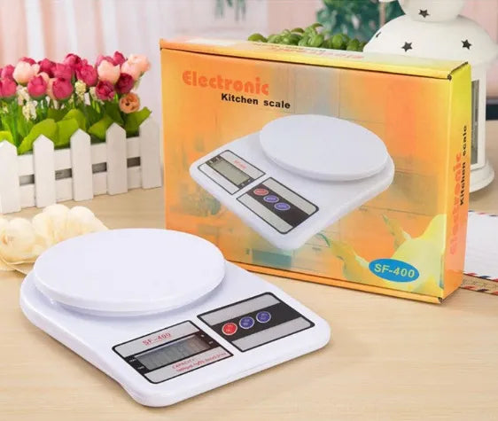 SF-400 Digital Kitchen Scale – 10KG High-Precision LCD Food Weighing Scale