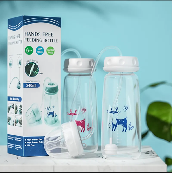 Hands-Free Anti-Colic Baby Feeding Bottle