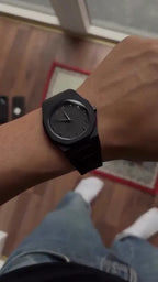 🖤 Fiber Aura Premium Arabic Dial Men’s Watch (Black Edition)