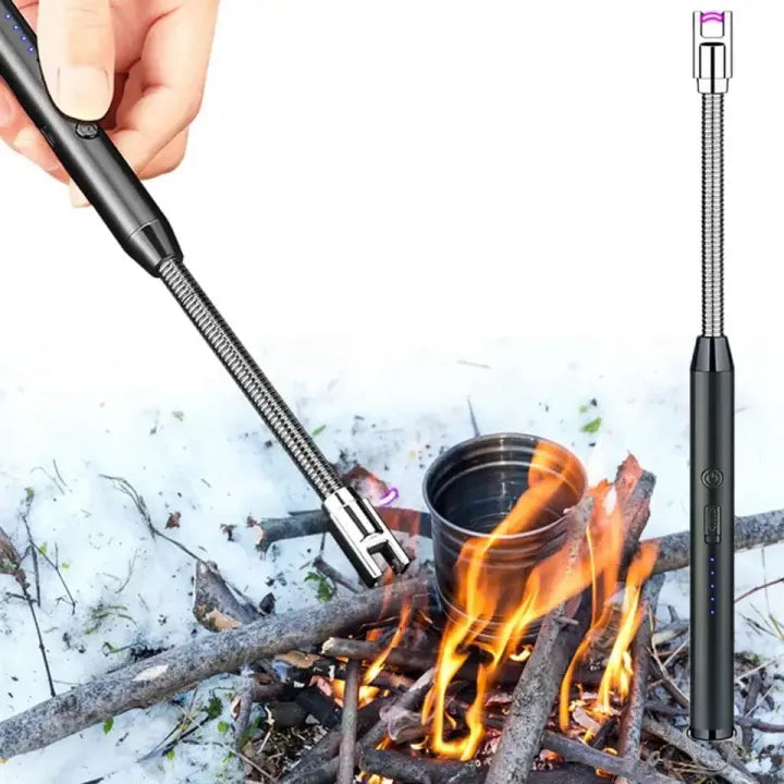 Rechargeable Electric USB ARC Lighter – 360° Flexible Long Neck LED Lighter