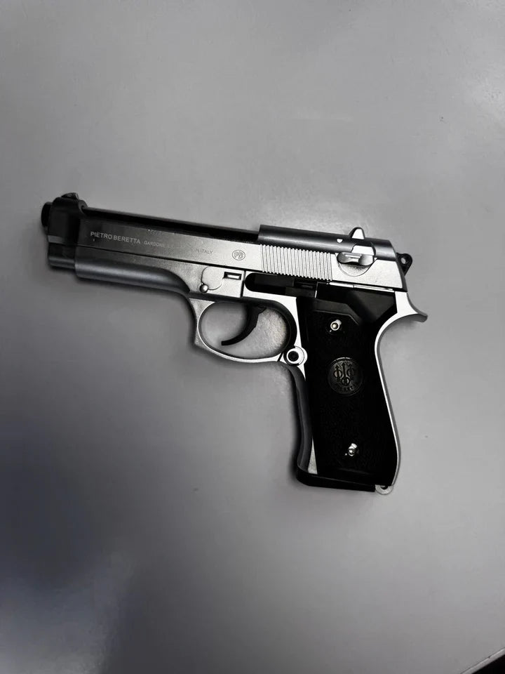 Silver Color M92 Beretta Airsoft Toy Gun – Realistic 6mm BB Pistol Replica for Safe Tactical Play